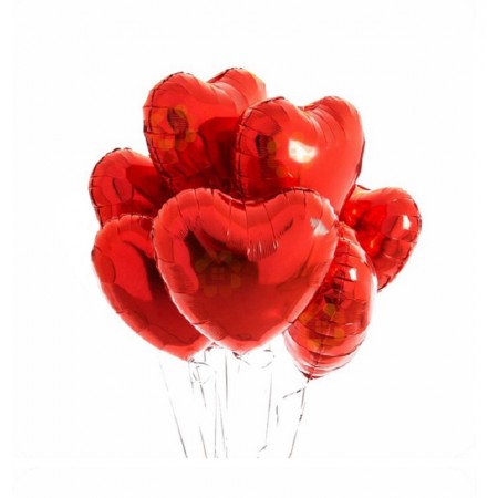 Uçan Kalp Balon 7'li (Folyo)